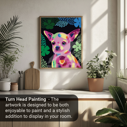 Happy Tail - Chihuahua: 40x50cm Paint by Numbers Kit