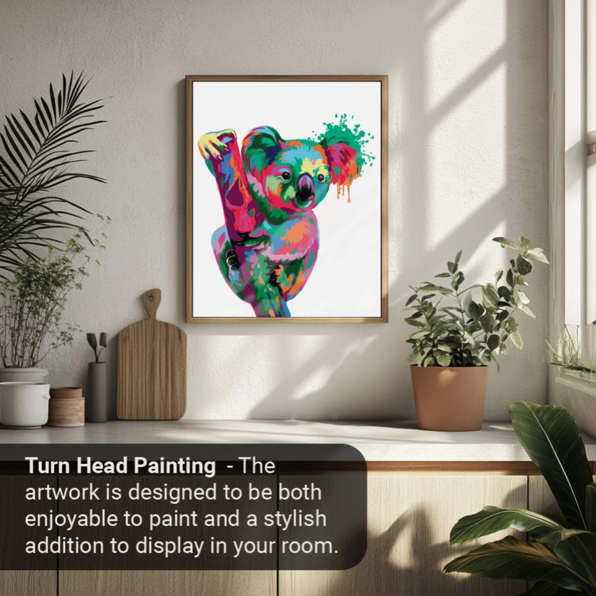 40x50cm Paint by Numbers Kit:  Koala Canopy: Best Selling Abstract Koala on Tree