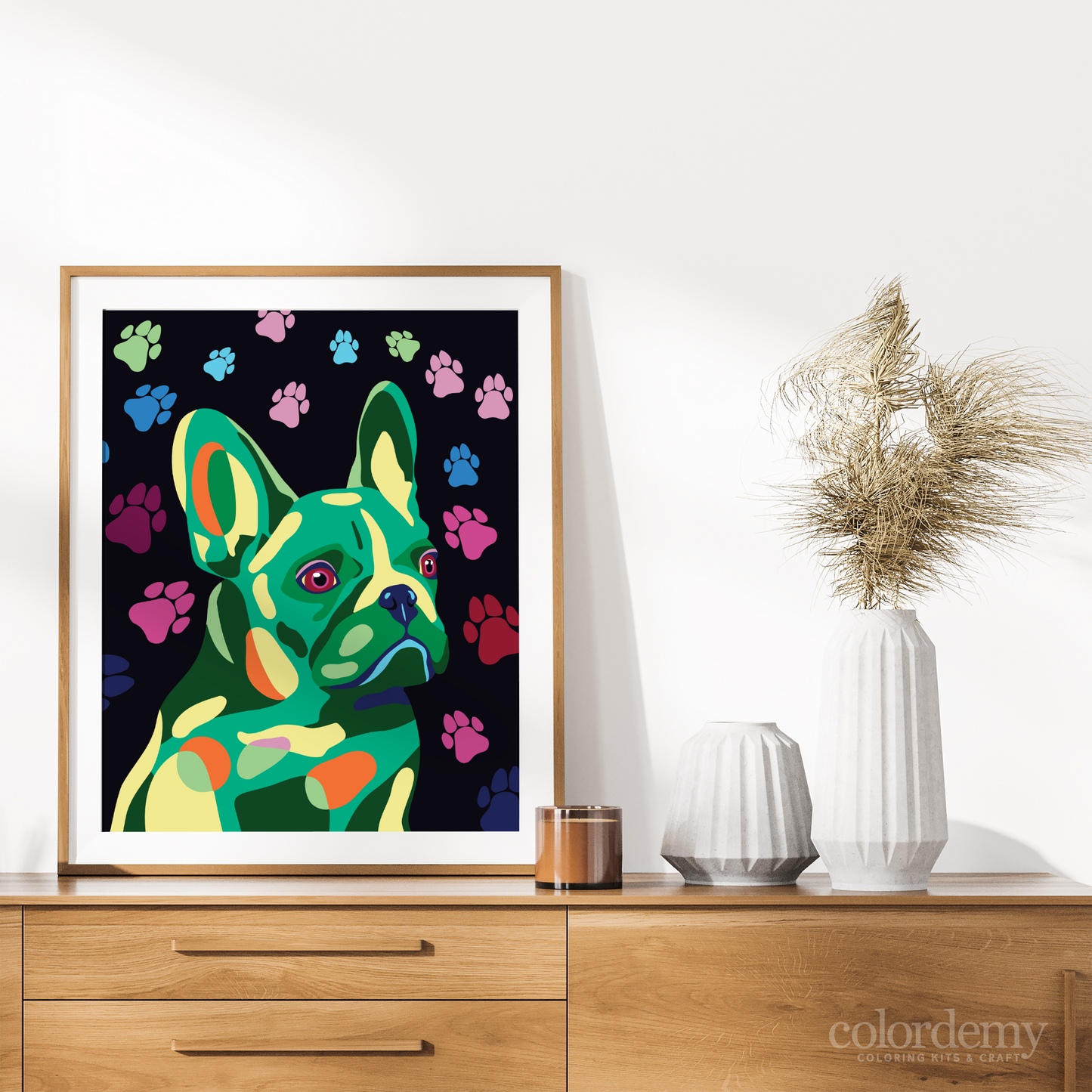 Happy Tail - French Bulldog: 40x50cm Paint by Numbers Kit