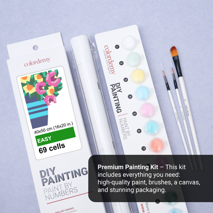 40x50cm Paint by Numbers Kit - Rolled Canvases, 16 Colours (Mindfulness - undefined)