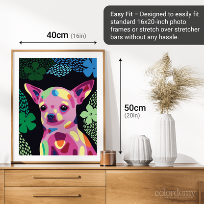 Happy Tail - Chihuahua: 40x50cm Paint by Numbers Kit