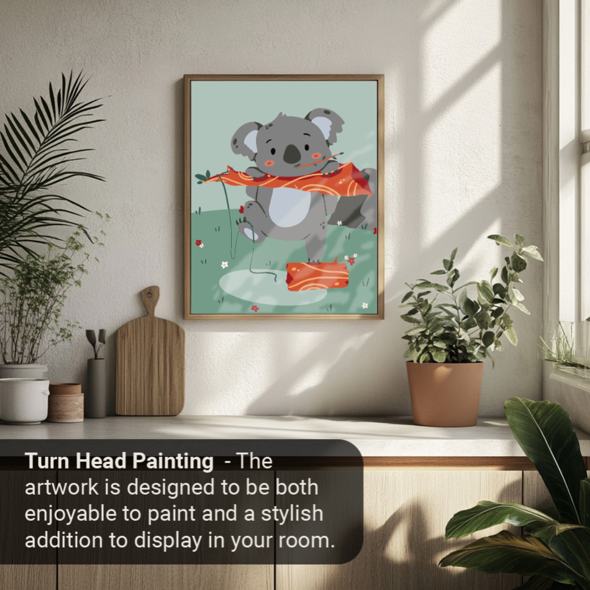 40x50cm Paint by Numbers Kit:  Koala Cuteness: Adorable Eucalyptus