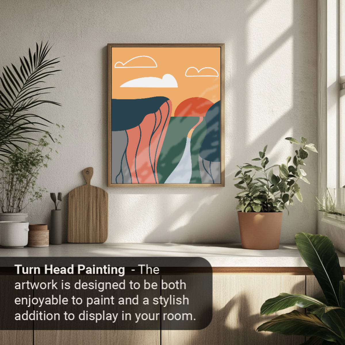 40x50cm Paint by Numbers Kit - Rolled Canvases, 16 Colours (Mindfulness - Mountain)