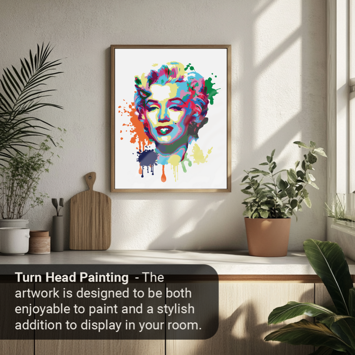 40x50cm Paint by Numbers Kit:  Iconic Elegance: Marilyn Monroe Abstract