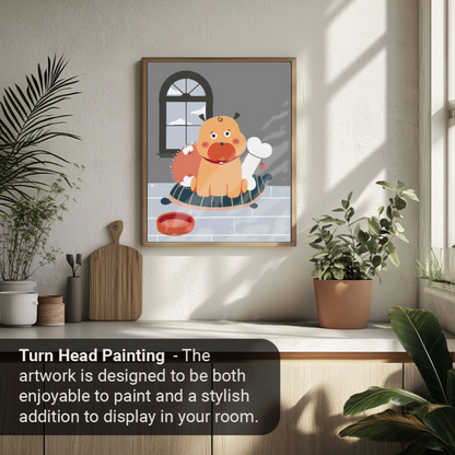 40x50cm Paint by Numbers Kit: Quiet Solitude: Simple Lonely Dog