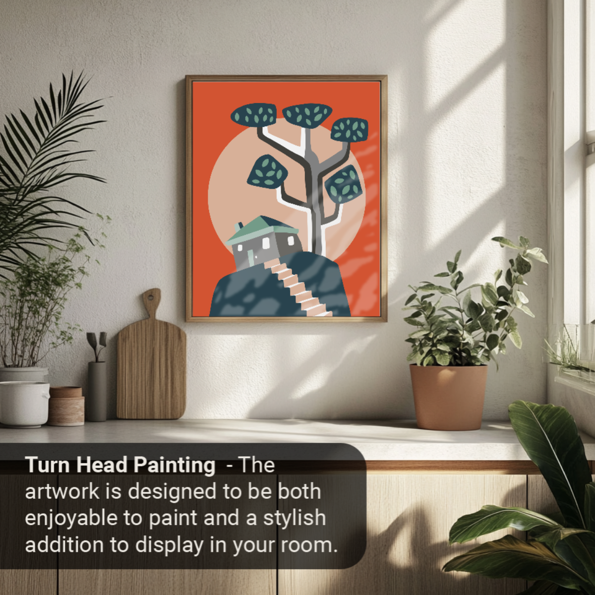 40x50cm Paint by Numbers Kit - Rolled Canvases, 16 Colours (Funkies - House on The Hill)