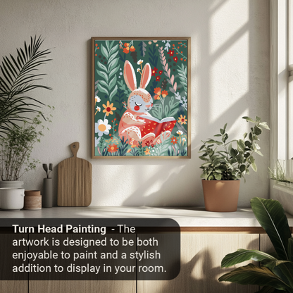 40x50cm Paint by Numbers Kit: Easter Tales - Rabbit's Garden Retreat