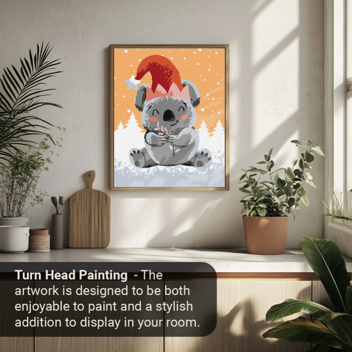 40x50cm Paint by Numbers Kit: Koala's Christmas Delight