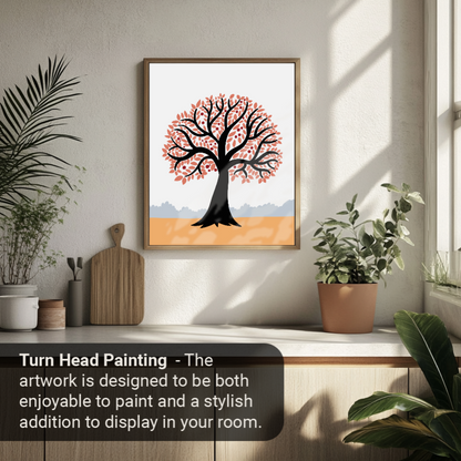 40x50cm Paint by Numbers Kit - Rolled Canvases, 16 Colours (Mindfulness - Growing)