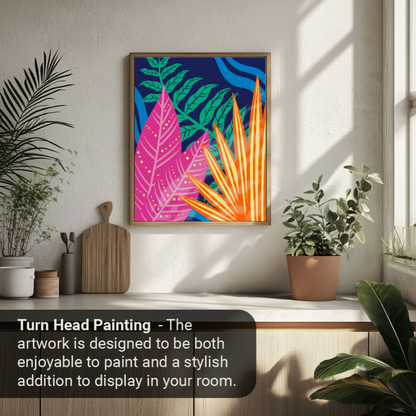 40x50cm Paint by Numbers Kit: Nature's Palette: Colourful Leaves