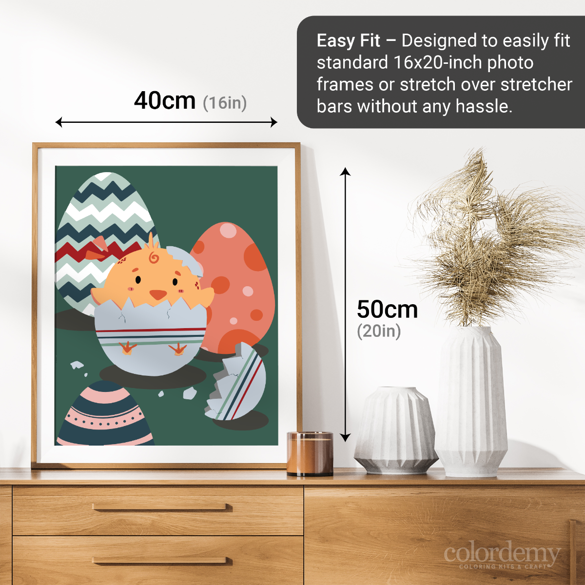 40x50cm Paint by Numbers Kit: Little Wonders: Newborn Cute Chicken