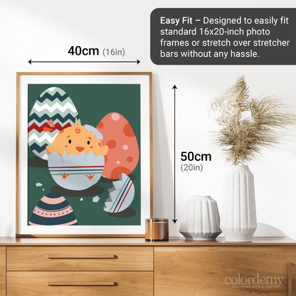 40x50cm Paint by Numbers Kit: Little Wonders: Newborn Cute Chicken
