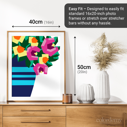 40x50cm Paint by Numbers Kit - Rolled Canvases, 16 Colours (Mindfulness - undefined)