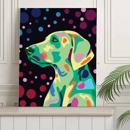 Happy Tail - Labrador: 40x50cm Paint by Numbers Kit