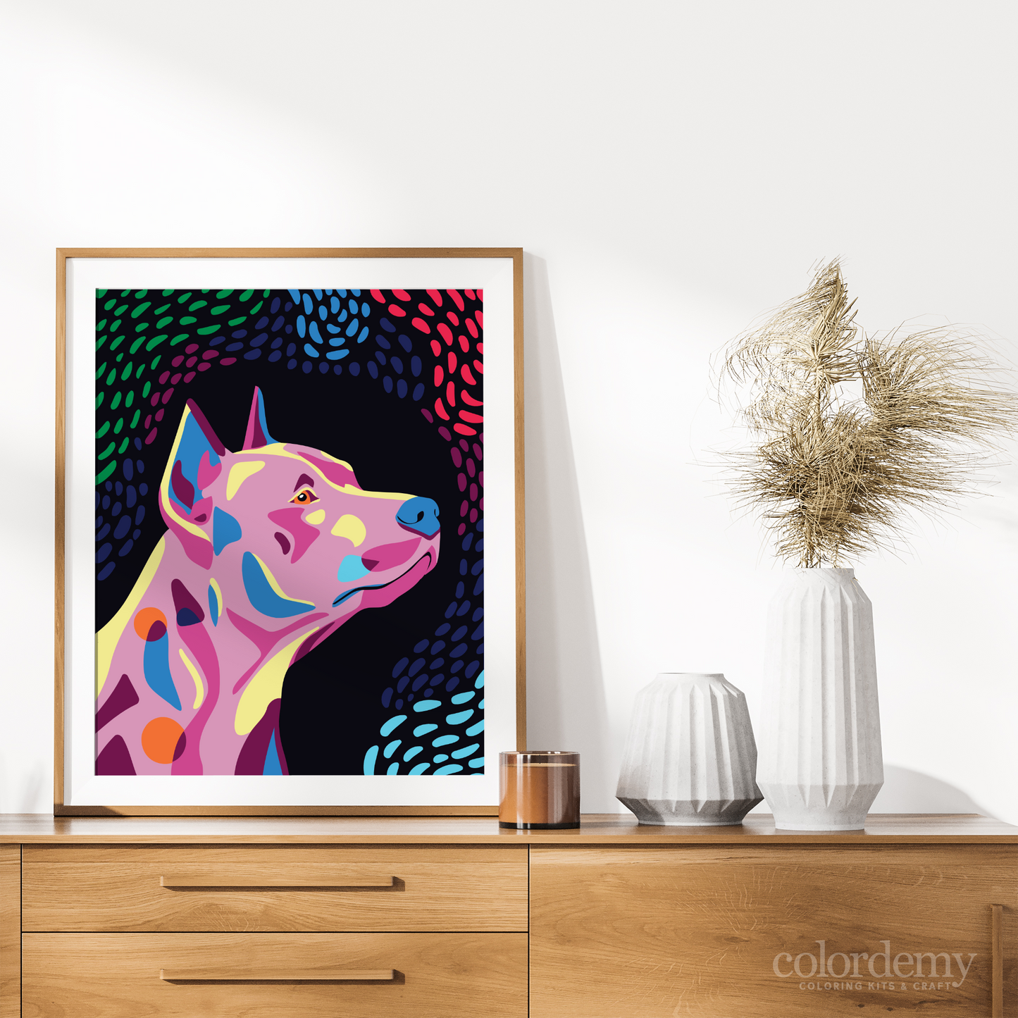 Happy Tail - Pinscher: 40x50cm Paint by Numbers Kit