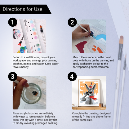 40x50cm Paint by Numbers Kit: Roo's Christmas Wonderland