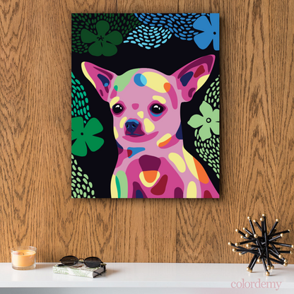 Happy Tail - Chihuahua: 40x50cm Paint by Numbers Kit