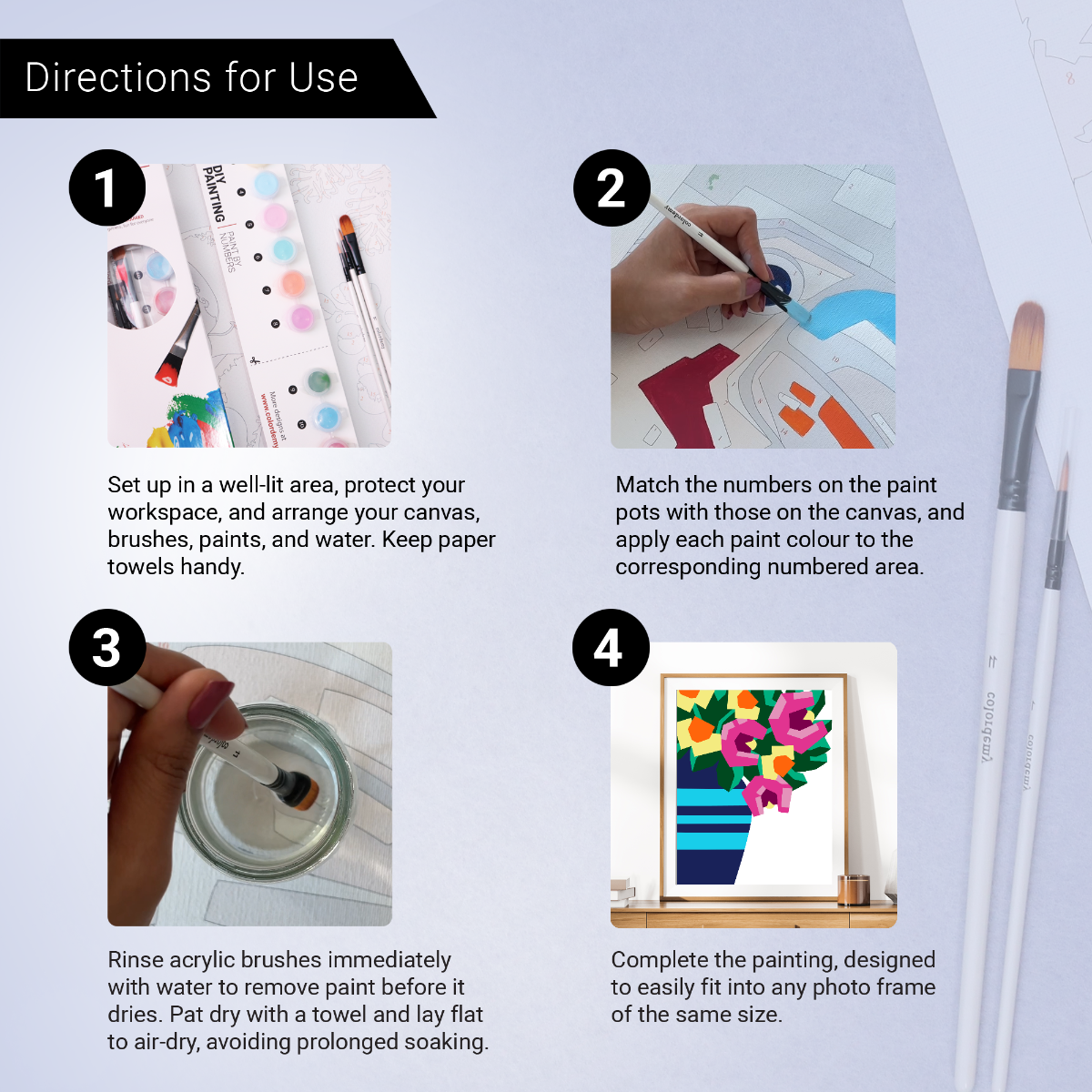 40x50cm Paint by Numbers Kit - Rolled Canvases, 16 Colours (Mindfulness - undefined)