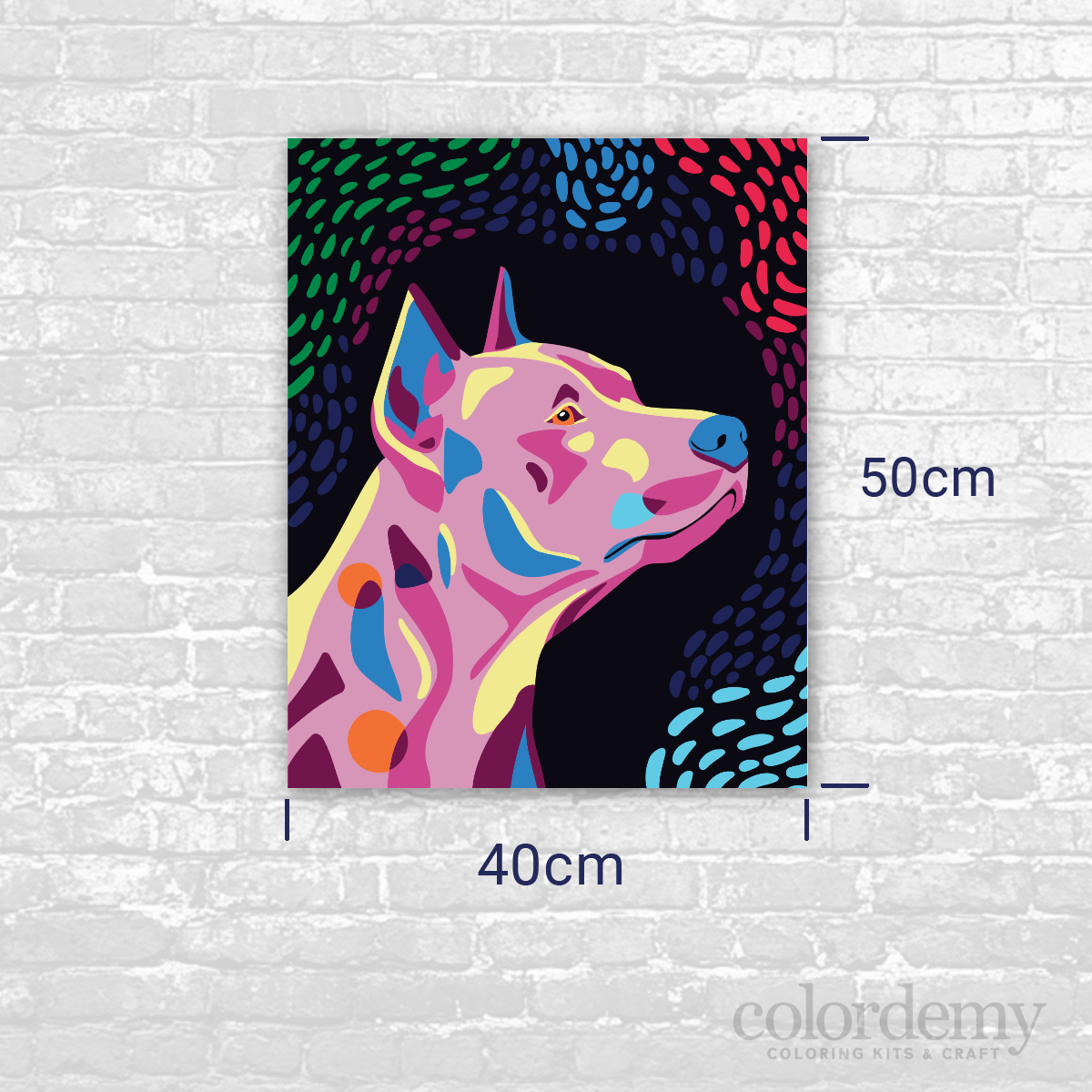 Happy Tail - Pinscher: 40x50cm Paint by Numbers Kit