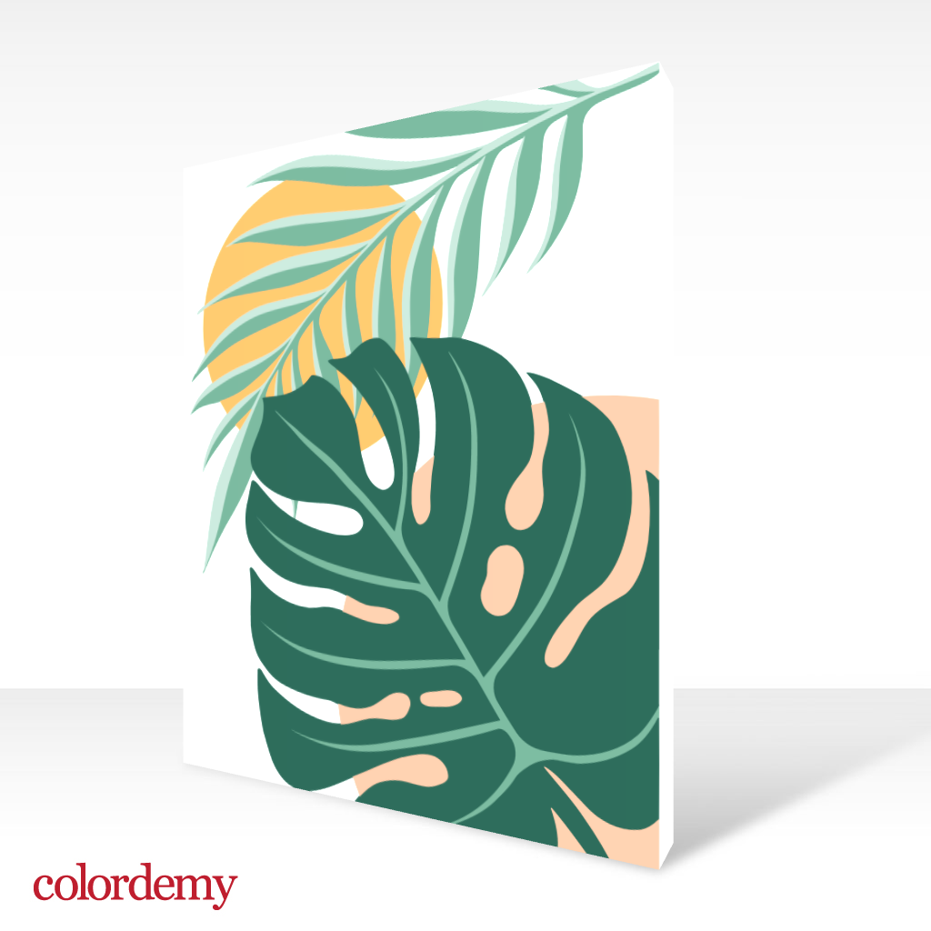 40x50cm Paint by Numbers Kit: Monstera Majesty: Leaf of Elegance