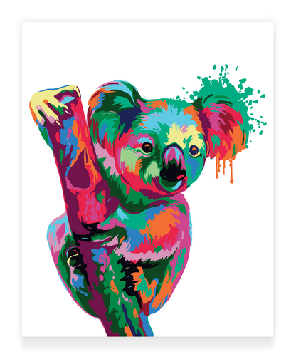 Diamond Painting - Colorful Abstract Koala