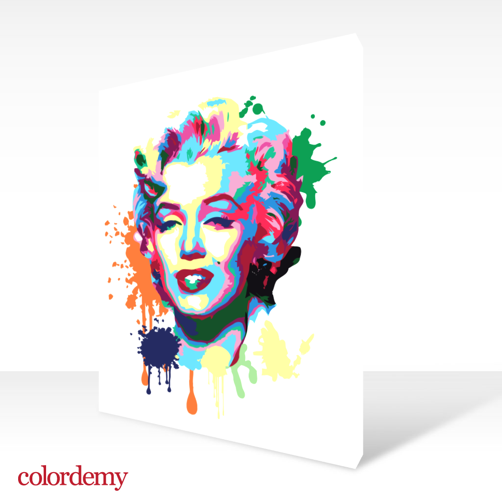 40x50cm Paint by Numbers Kit:  Iconic Elegance: Marilyn Monroe Abstract