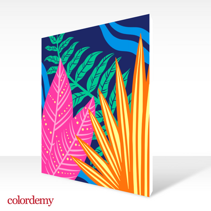 40x50cm Paint by Numbers Kit: Nature's Palette: Colourful Leaves