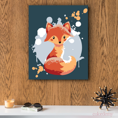 40x50cm Paint by Numbers Kit: Fox's Play: Whimsical Charm