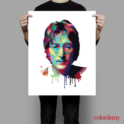 40x50cm Paint by Numbers Kit: Musical Reverie: John Lennon Abstract Portrait