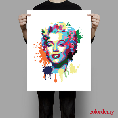 Paint By Numbers For Adults Marilyn Monroe Acrylic Oil Painting Kits Canvas  DIY