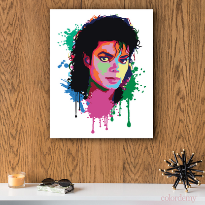 Michael Jackson Oil Painting By Numbers Canvas Kits Handmade