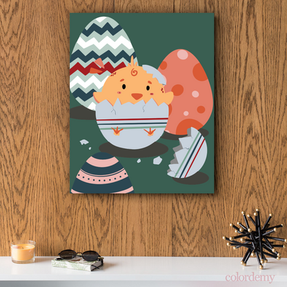 40x50cm Paint by Numbers Kit: Little Wonders: Newborn Cute Chicken