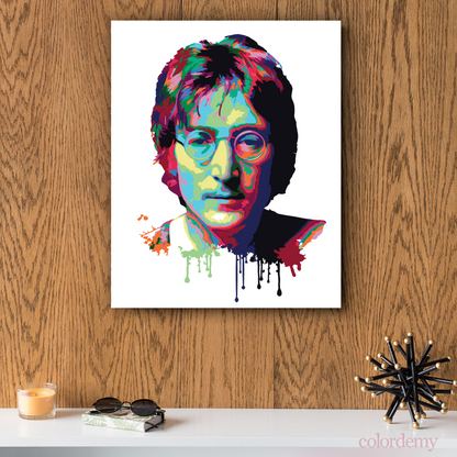 40x50cm Paint by Numbers Kit: Musical Reverie: John Lennon Abstract Portrait