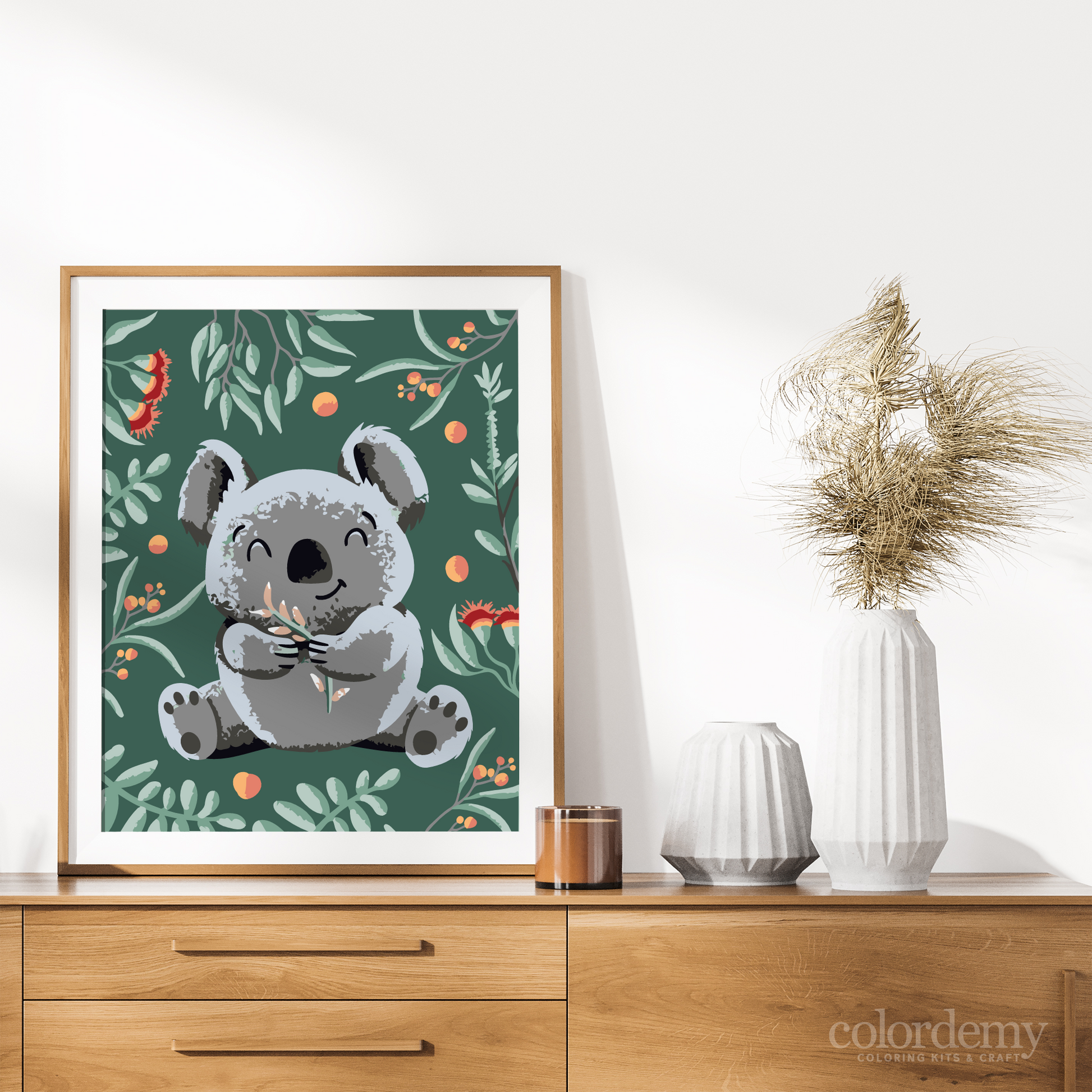40x50cm Paint by Numbers kit: Koala Canvas: Abstract Style