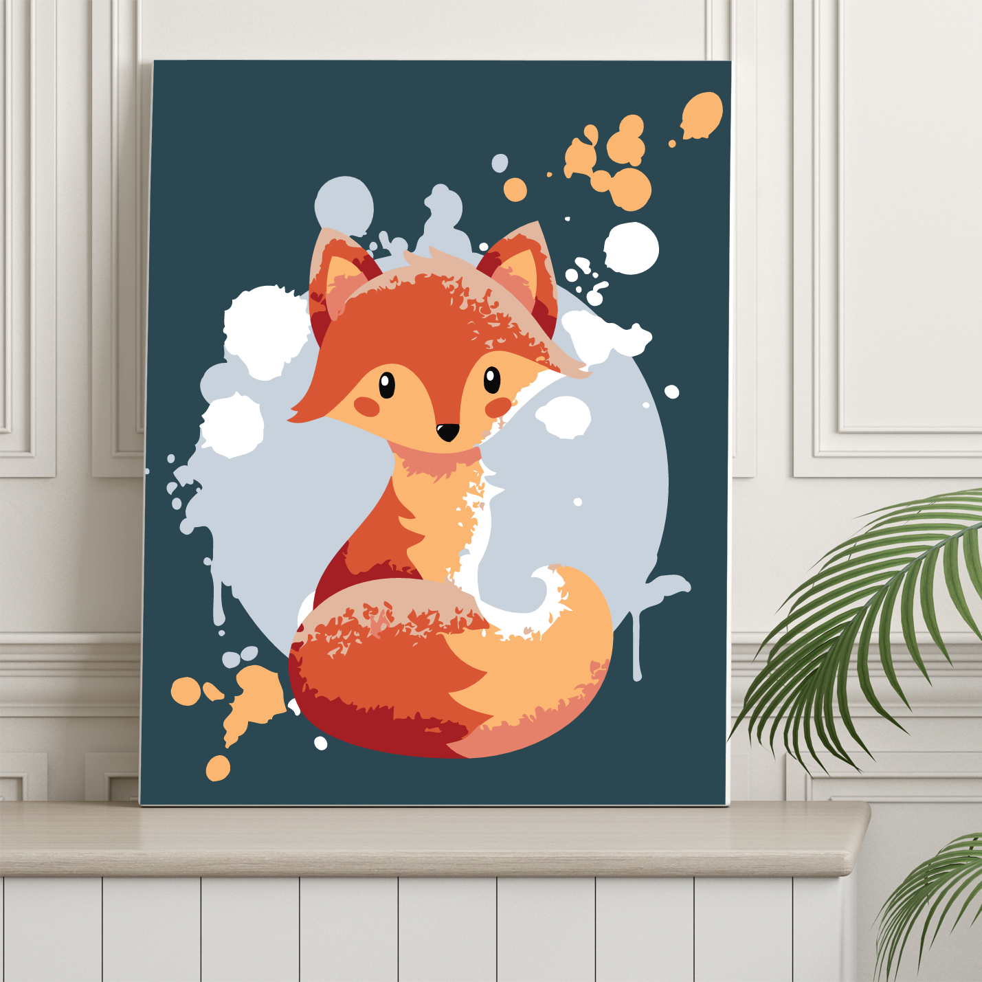 40x50cm Paint by Numbers Kit: Fox's Play: Whimsical Charm