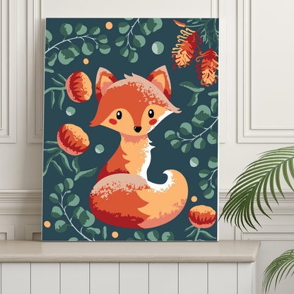 40x50cm Paint by Numbers Kit: Fox's Haven: Cute Fox with Leafy Backgro –  Colordemy - Coloring kits, DIY Paintings, Paint by numbers