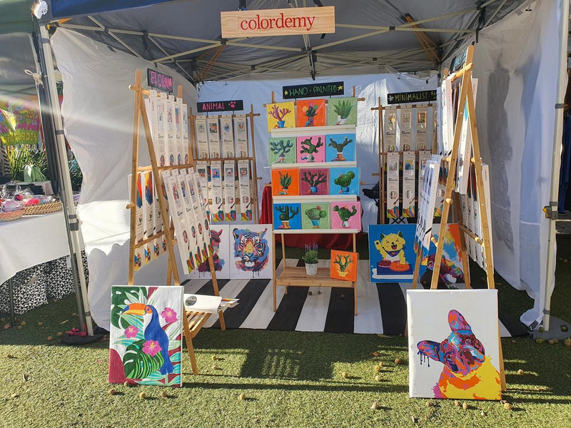 Our stall at Glebe and Bondi markets, 2023–25