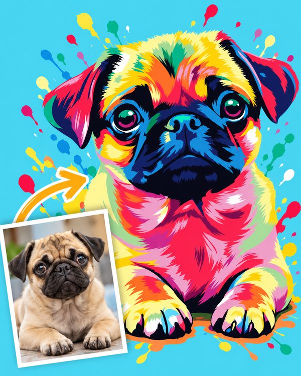 Pop Party: a pet photo turned into this style